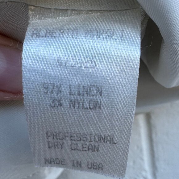 Vintage Alberto Makali Linen Animal Print Blazer - Picture 7 of 9